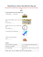 Tải Tổng hợp đề thi lớp 5 cuối kì 2 năm 2020 môn Tiếng Anh - Ôn tập Tiếng Anh lớp 5 học kì 2 có đáp án