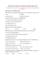 Tải Tổng hợp câu hỏi trắc nghiệm ôn tập kì 2 Hóa 8 năm 2020 - Bộ câu hỏi trắc nghiêm ôn tập hoc kì 2 Hóa 8 có đáp án