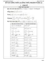 SỔ TAY CÔNG THỨC TOÁN 12 2020   2021 pdf