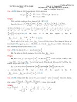 Đề thi và đáp án Giải tích 2 đề số 3 giữa kỳ năm học 2016-2017 – UET – Tài liệu VNU