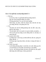 Đáp án câu hỏi tự luận kinh tế học đại cương – USSH – Tài liệu VNU