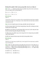 Bài tập trắc nghiệm Hiện tượng quang điện chọn lọc có đáp án