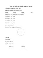 Bộ đề thi giữa kì 2 lớp 3 - Giáo viên Việt Nam