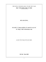 (Luận văn thạc sĩ) tổ chức và hoạt động của đoàn luật sư từ thực tiễn tỉnh đắk lắk 