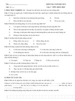 Tải Đề kiểm tra thử cuối học kì 2 môn Khoa - Sử - Địa lớp 4 - Đề thi học kì 2 lớp 4