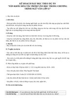 KẾ HOẠCH dạy học THEO dự án HK II 