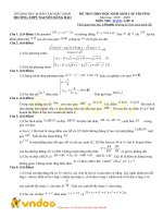 Tải Đề thi học sinh giỏi cấp trường môn Toán lớp 11 năm học 2019 - 2020 trường Nguyễn Đăng Đạo - Bắc Giang - Đề thi HSG môn Toán lớp 12 có đáp án