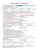 155 câu trắc nghiệm thế năng và cơ năng có đáp án