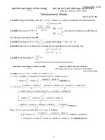 Đề thi và đáp án Giải tích 1 đề số 61 giữa kỳ 1 năm học 2019-2020 – UET – Tài liệu VNU
