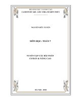 [Toán 7] - Bài tập ôn luyện chương 1, chương 2 Số học và Hình học - phần 1