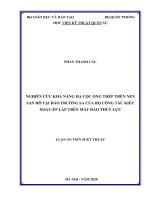 Nghiên cứu khả năng hạ cọc ống thép trên nền san hô tại đảo trường sa của bộ công tác kiểu xoay ép lắp trên máy đào thủy lực 