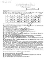 HƯỚNG DẪN GIẢI CHI TIẾT ĐỀ THI THỬ THPT QUỐC GIA 2020 MÔN HÓA (LẦN 1)
