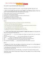 Tải Giải bài tập SBT Test yourself 2 Tiếng Anh lớp 12 chương trình mới - Giải Tự kiểm tra 2 tiếng Anh lớp 12 Thí điểm