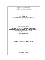 ứng dụng edmodo trong việc sửa lỗi bài viểt tiếng anh cho sinh viên năm ii khoa sư phạm ngoại ngữ trường đại học đồng tháp 
