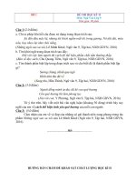 11 đề thi học kì 2 lớp 9 môn văn có đáp án chi tiết