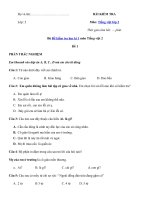 Tải Bộ đề thi học kì 1 môn Tiếng Việt lớp 2 năm 2019 - 2020 (11 đề) - Đề thi học kì 1 lớp 2 môn Tiếng Việt
