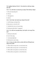 Tải Trắc nghiệm Sinh học 10 bài 11: Vận chuyển các chất qua màng sinh chất - Trắc nghiệm Sinh học 10 có đáp án