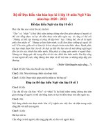 Tải Bộ đề Đọc hiểu văn bản học kì 1 lớp 10 môn Ngữ Văn năm học 2020 - 2021 - 7 đề đọc hiểu Ngữ Văn 10 có đáp án