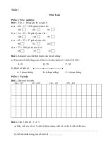Bản mềm: Bài tập môn Toán và Tiếng Việt lớp 3 - Giáo viên Việt Nam