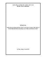 Sáng kiến kinh nghiệm, SKKN - Một số giải pháp nhằm nâng cao chất lượng cho trẻ  4-5 tuổi  làm quen với các tác phẩm văn học