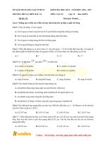 Tải Bộ đề thi học kì 2 lớp 12 môn Vật lý có đáp án - Đề thi Vật lý lớp 12 học kì 2 có đáp án