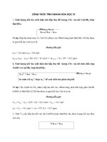 Tải Công thức giải nhanh Hóa học 10 - Các công thức tính nhanh hóa học có ví dụ đi kèm