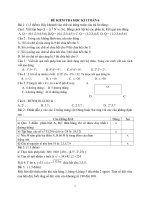 ĐỀ KIỂM TRA học kì i TOÁN  lớp 6 đến lớp 9 