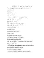 Tải Trắc nghiệm Sinh học 10 bài 2: Các giới sinh vật - Trắc nghiệm Sinh học 10 bài 2 có đáp án