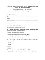 Tải Đáp án cuộc thi An toàn giao thông cho nụ cười ngày mai học sinh 2020 - Bài dự thi ATGT cho nụ cười ngày mai