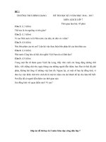 Tải Bộ đề thi học kì 2 môn Giáo dục công dân lớp 7 năm học 206 - 2017 - Đề kiểm tra học kì II môn GDCD 7 có đáp án