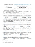 Tải Đề thi thử THPT Quốc gia 2020 môn Hóa Trường chuyên Vĩnh Phúc lần 3 - Đề thi thử THPT quốc gia môn Hóa có đáp án