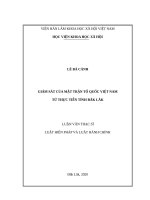 (Luận văn thạc sĩ) giám sát của mặt trận tổ quốc việt nam từ thực tiễn tỉnh đắk lắk 