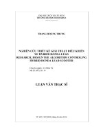 Nghiên cứu thiết kế giải thuật điều khiển xe Hybrid Honda Lead Research, Design the Algorithm Controling Hybrid Honda Lead Scooter