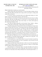 Tải Đề thi giữa học kì 2 môn Ngữ Văn lớp 11 trường THPT Lý Thái Tổ - Đề kiểm tra giữa học kì 2 môn Văn lớp 11 có đáp án