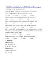 Tải Tổng hợp đề thi học kì 2 lớp 3 năm học 2019 - 2020 môn Toán nâng cao - Đề thi toán học kì 2 lớp 3