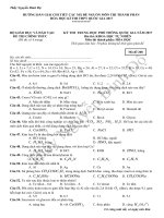 HƯỚNG DẪN GIẢI CHI TIẾT CÁC MÃ ĐỀ NGUỒN (4 ĐỀ) MÔN THI THÀNH PHẦN HÓA HỌC - KÌ THI THPT QUỐC GIA 2017
