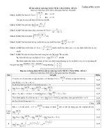 Đề thi và đáp án Giải tích 1 đề số 1 kỳ 1 năm học 2013-2014 – UET – Tài liệu VNU