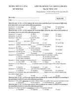 read the following passage and mark the letter a b c or d on your answer sheet to indicate the correct answer to each of the questions in developing countries people are sometimes r