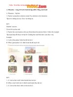 Tải Giải bài tập SBT Tiếng Anh lớp 8 chương trình mới Unit 6: Folk tales - Lời giải sách bài tập Tiếng Anh lớp 8 Unit 6