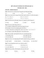 Tải Ôn tập Hóa học 10 kì 2 năm 2019 - 2020 - Đề cương ôn tập Hóa 10 học kì 2 có đáp án