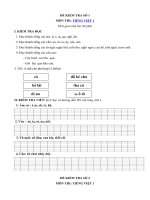 Tải 16 đề thi học kì 1 lớp 1 môn Tiếng Việt năm 2020 - 2021 - Đề kiểm tra học kì 1 lớp 1 môn Tiếng Việt