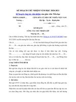 Tải Mẫu kế hoạch công tác chủ nhiệm năm học 2020 - 2021 (4 mẫu) - Kế hoạch công tác chủ nhiệm của giáo viên