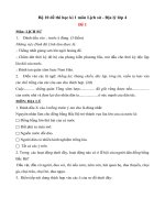 Bộ 10 đề thi Sử Địa học kì 1 lớp 4 - Giáo viên Việt Nam