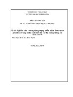 nghiên cứu và ứng dụng mạng phần mềm enterprise architect trong phân tích thiết kế các hệ thống thông tin 