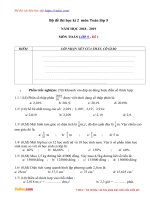 Tải Bộ đề thi học kì 2 lớp 5 môn Toán năm học 2018 - 2019 - Đề thi môn Toán lớp 5 học kỳ 2 theo Thông tư 22