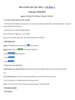 Tải Đề cương ôn tập học kì 2 môn Tin học lớp 6 năm 2018 - 2019 - Nội dung ôn thi học kì 2 môn Tin học lớp 6