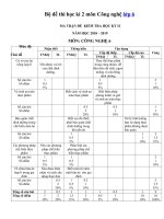 Tải Bộ đề thi học kì 2 lớp 6 môn Công nghệ năm học 2018 - 2019 - Đề thi môn Công nghệ lớp 6 học kỳ 2 có đáp án