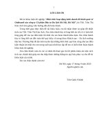 Phát triển hoạt động kinh doanh lữ hành quốc tế outbound của công ty cổ phần đầu tư du lịch hà nội, hà nội 