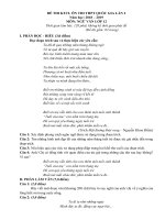 Tải Đề thi thử THPT Quốc gia môn Ngữ văn năm 2019 trường THPT Đội Cấn - Vĩnh Phúc lần 2 - Đề thi minh họa môn Ngữ văn 2019 có đáp án