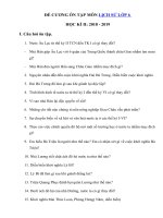 Tải Đề cương ôn tập học kì 2 môn Lịch sử lớp 6 năm 2018 - 2019 - Nội dung ôn thi học kì 2 môn Lịch sử lớp 6